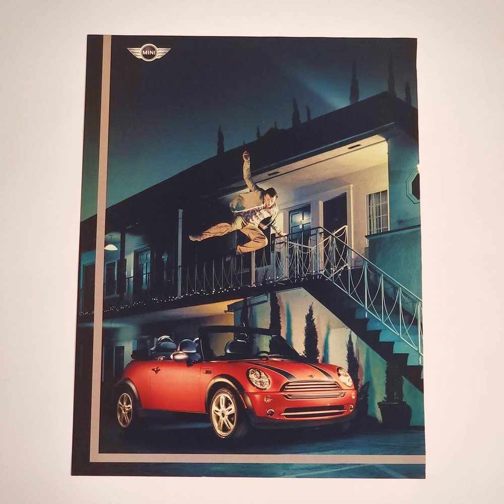 2005 BMW Mini Cooper Convertible "Time To Go!" Print Ad 2004 PC Gamer 8.5" x 11"